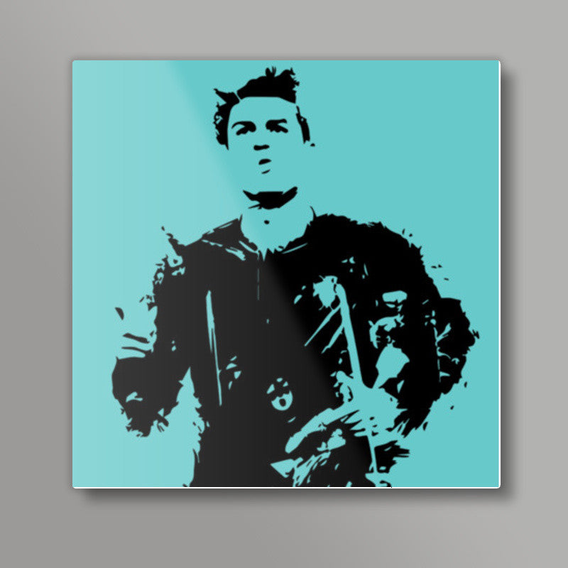 Ronaldo Minimal Design Square Art Prints