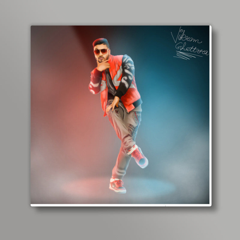 Raftaar 3D DigitPaint Square Art Prints