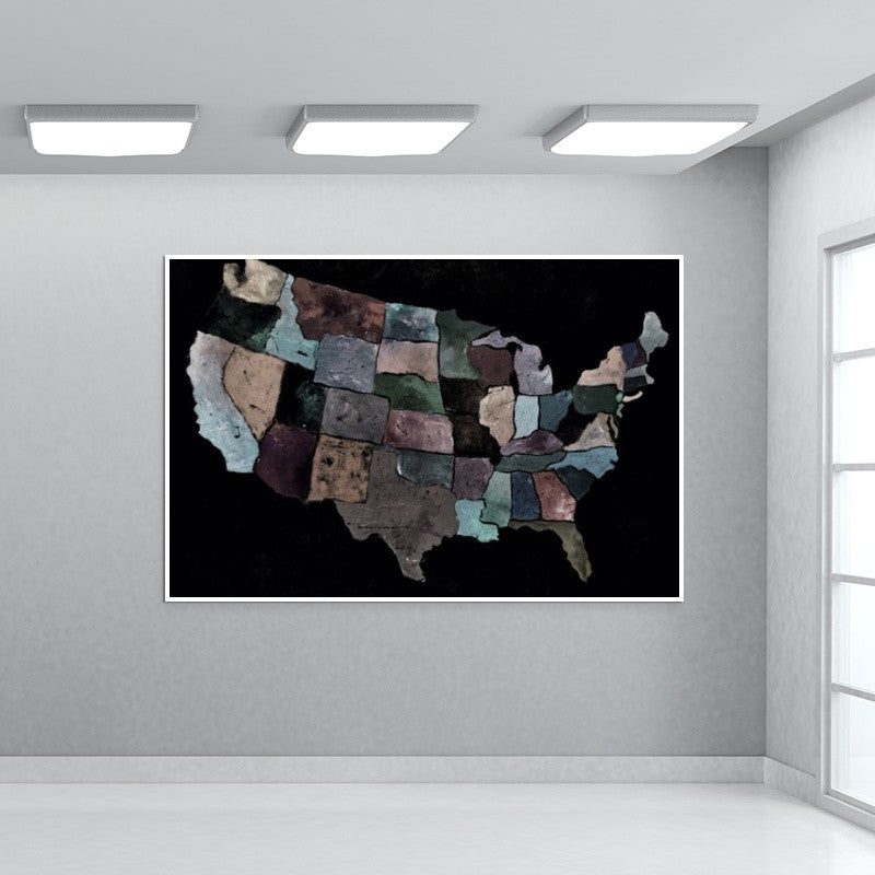 Usa map 1 Wall Art