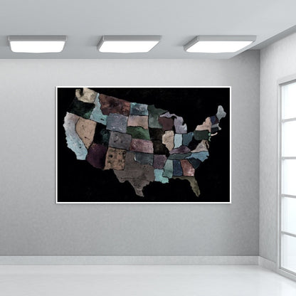 Usa map 1 Wall Art