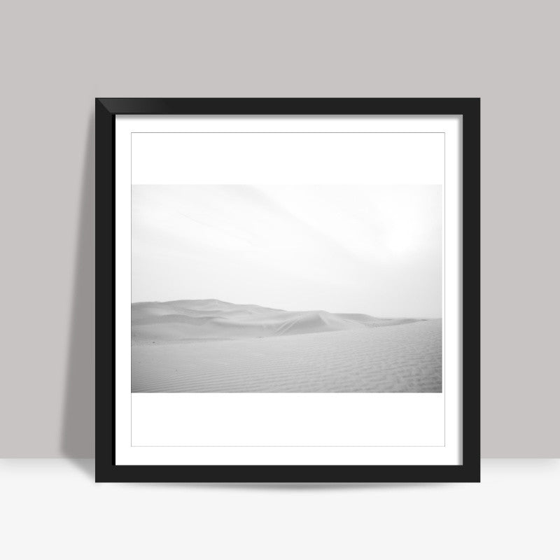 White Desert Square Art Prints