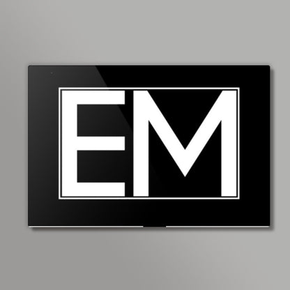 EMINEM | EM | minimal black Wall Art