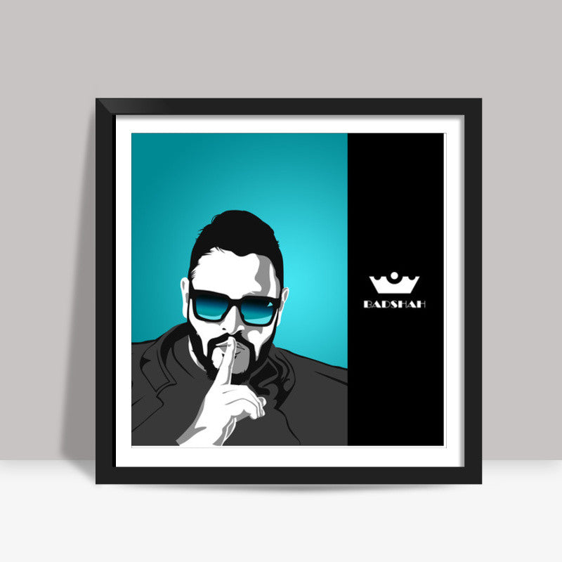 Badshah Vector Illustration Square Art Prints