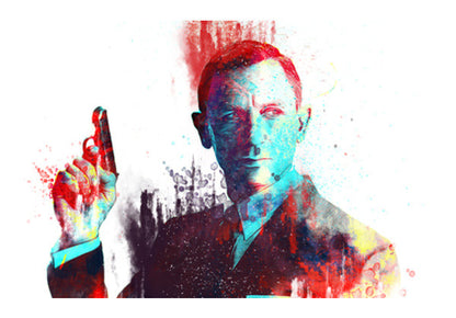 Wall Art, 007 | Daniel Craig Wall Art