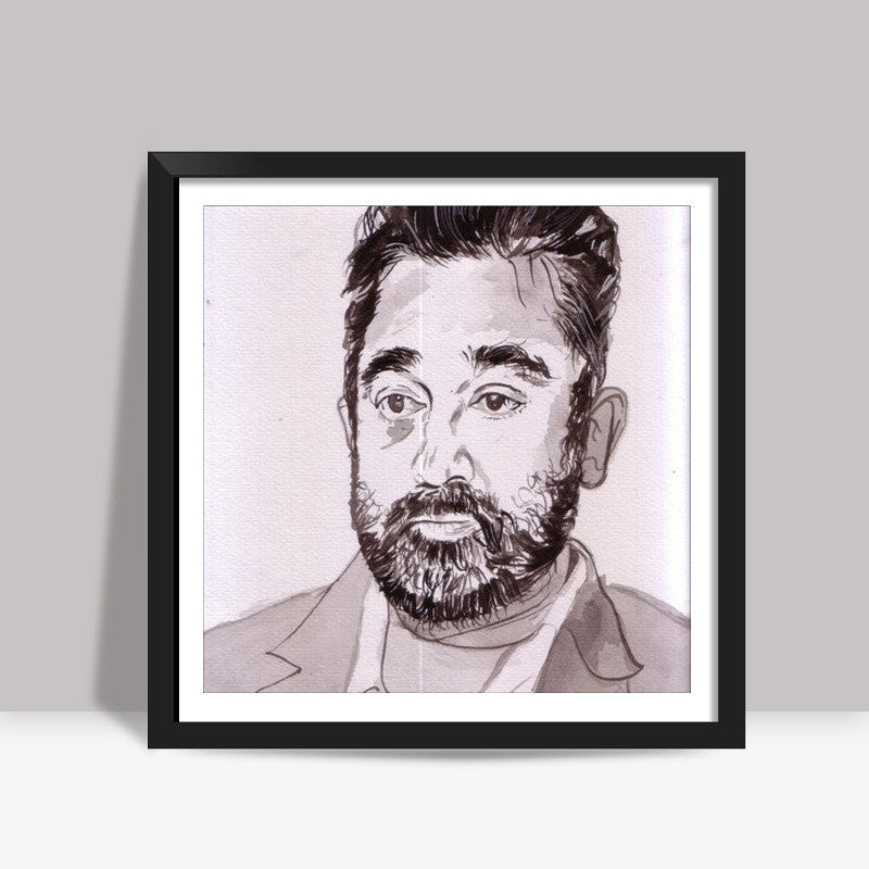 Kamal Hassan is a versatile actor Square Art Prints