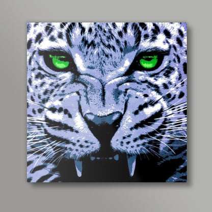 Look into my green eyes Square Art Prints