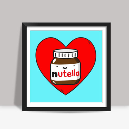 Love Nutella Square Art Prints