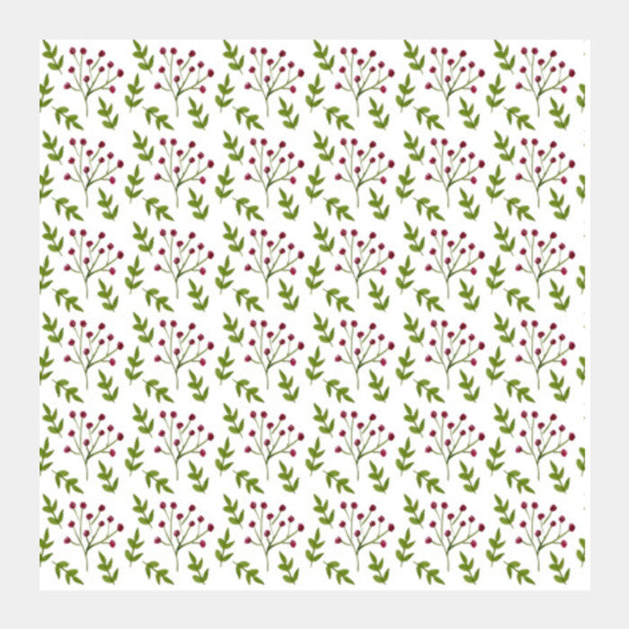 Square Art Prints, Delicate Floral Summer Background Pattern Square Art Prints