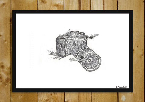 This Cartoon Drawing Of An Old Fashion Camera Of A Black Camera Background  Camera Picture Cartoon Background Image And Wallpaper for Free Download