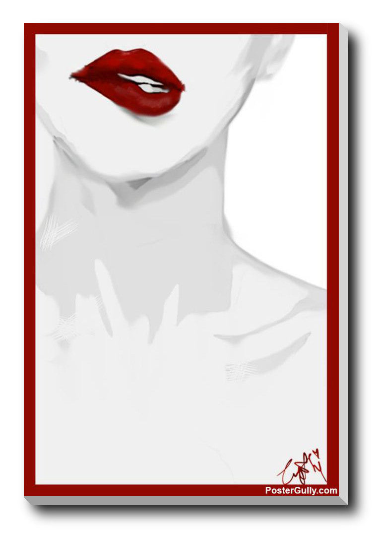 Brand New Designs, Red Lips Painting Artwork