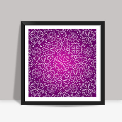 Abstract Flowers Square Art Prints