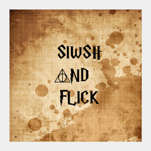 SWISH AND FLICK! Square Art Prints