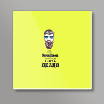 Super Beard Square Art Prints