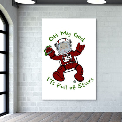 Astro Claus Wall Art