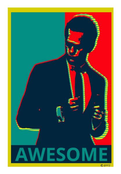 PosterGully Specials, Minimalist Barney Stinson Poster