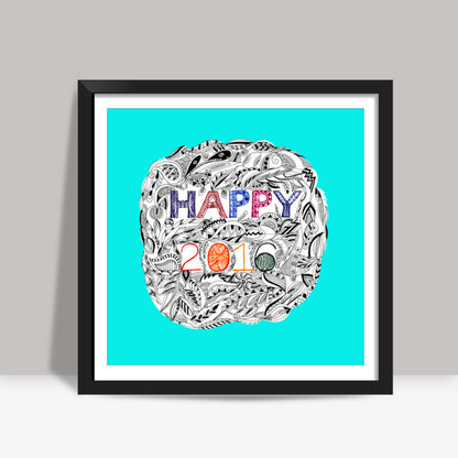 Happy 2016 Square Art Prints