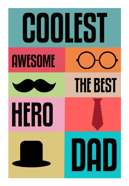 Coolest Dad Art PosterGully Specials