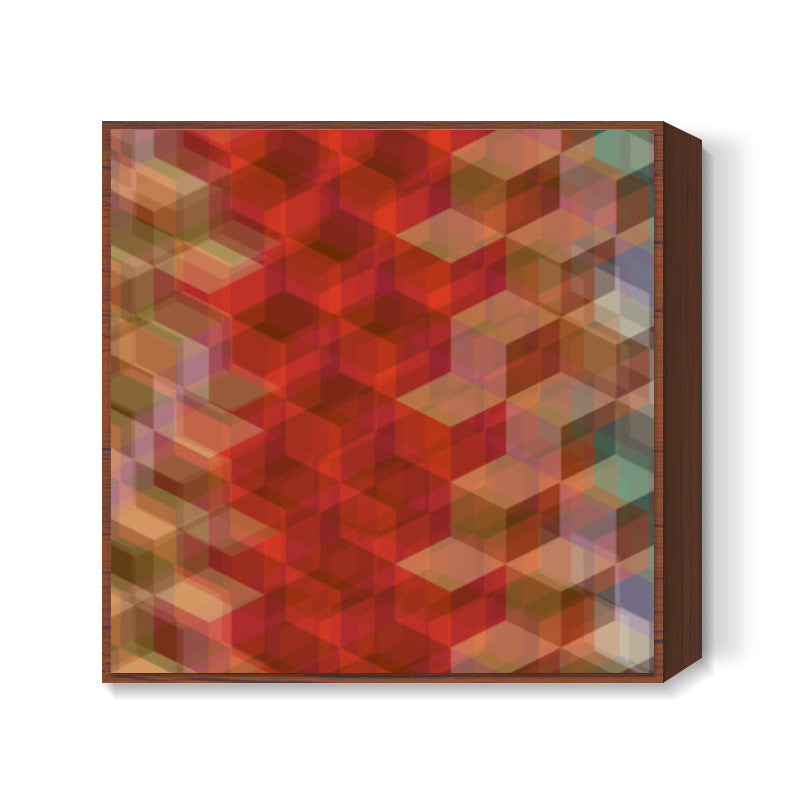 Geometric Bokeh Square Art Prints