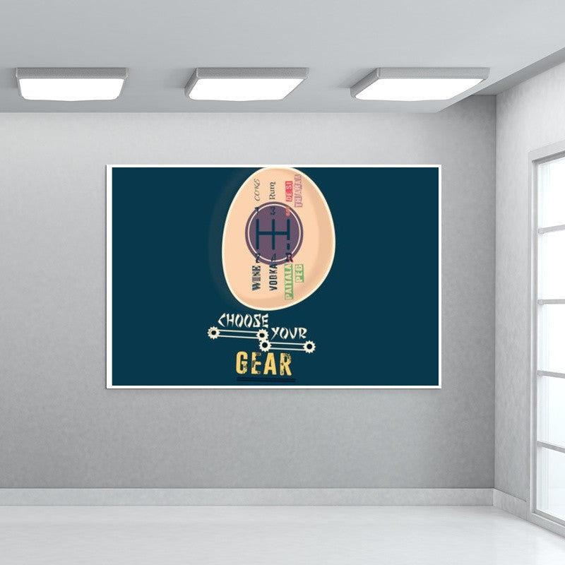 choose your  gear Wall Art