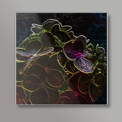 Night Flower Square Art Prints