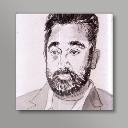 Kamal Hassan is a versatile actor Square Art Prints