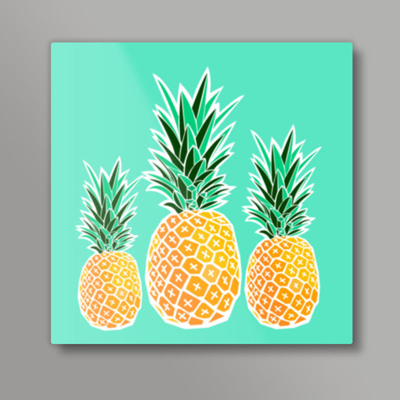 Pineapple Square Art Prints