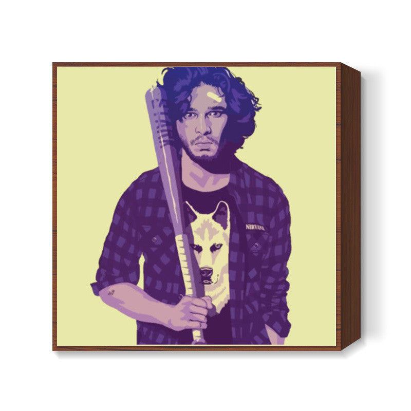 Game of Throne: Jon Snow Square Art Prints