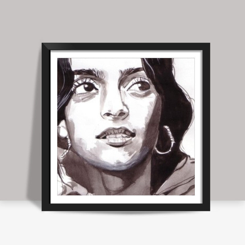 Bollywood actor Sonam knows how to bring out understated beauty Square Art Prints