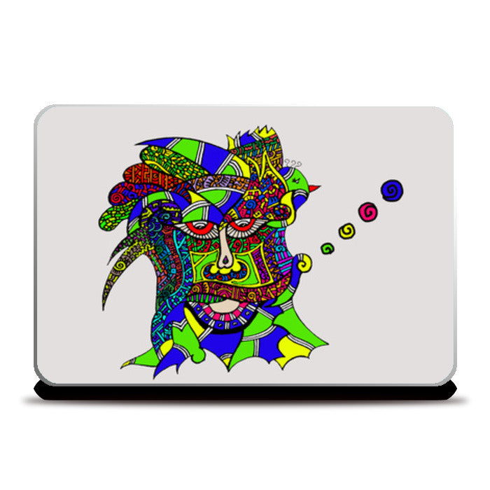 Laptop Skins, Quirky Baba Zenscrawl Laptop Skins