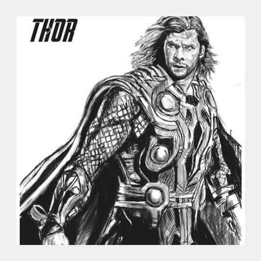 Square Art Prints, Son of Odin: Thor Square Art Prints