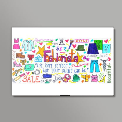 Fashionista Doodle Wall Art