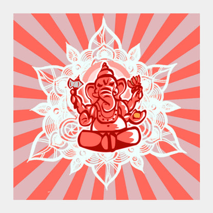 Ganesha  Square Art Prints