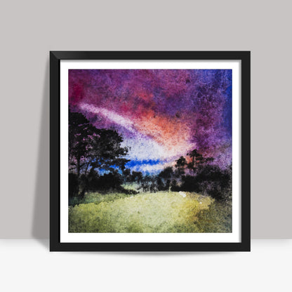 Vivid sky Square Art Prints