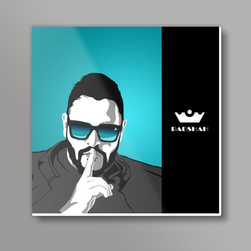 Badshah Vector Illustration Square Art Prints