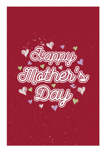 Mother's Day Calligraphy With Red Art PosterGully Specials