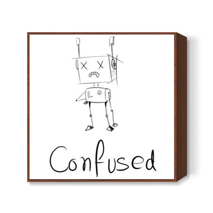 Confused Square Art Prints