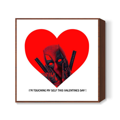 Deadpool Valentines Square Art Prints