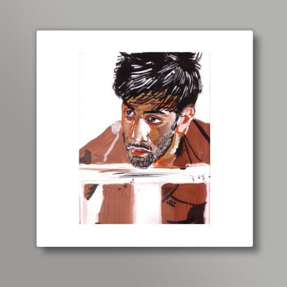 Superstar Ranbir Kapoor knows how to intrigue and to entertain the audience  Square Art Prints