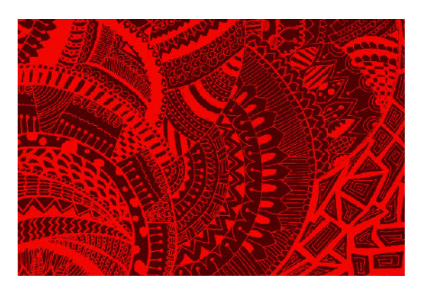 Wall Art, Red-Black doodle Wallart |artist: Megha-Vohra, - PosterGully