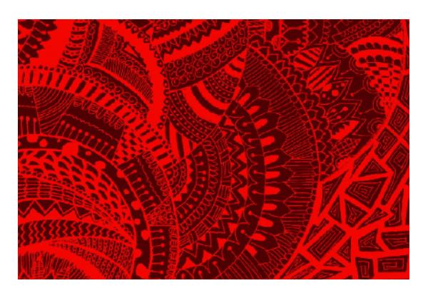 PosterGully Specials, Red-Black doodle Wallart |artist: Megha-Vohra | PosterGully Specials, - PosterGully