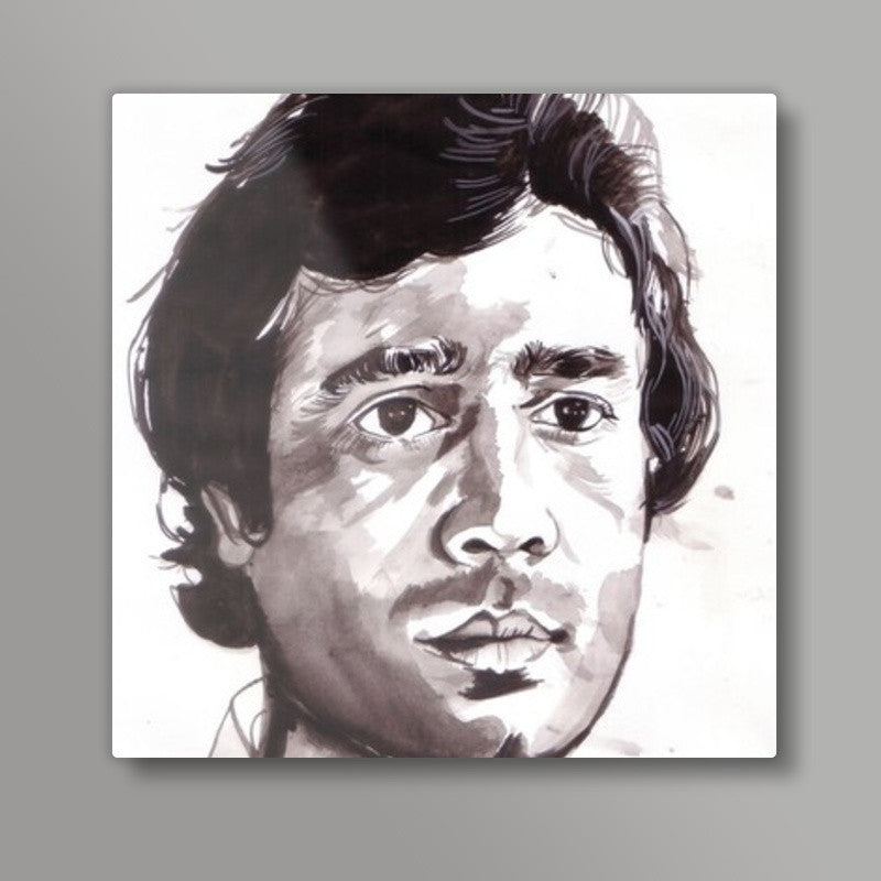 Life is a lot about its philosophy, says Rajesh Khanna Square Art Prints