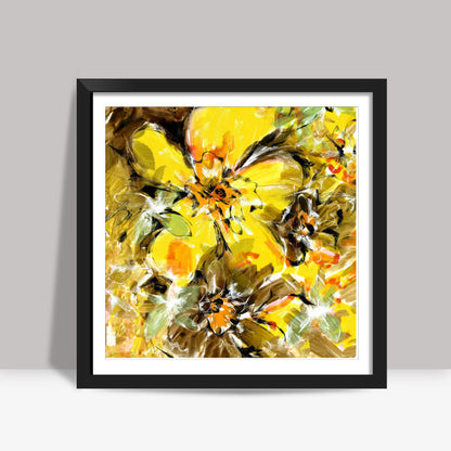 Abstract Flower Square Art Prints