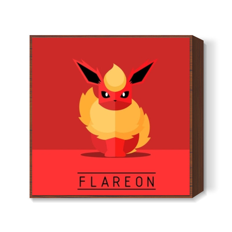 Flareon Pokemon Go  Square Art Prints