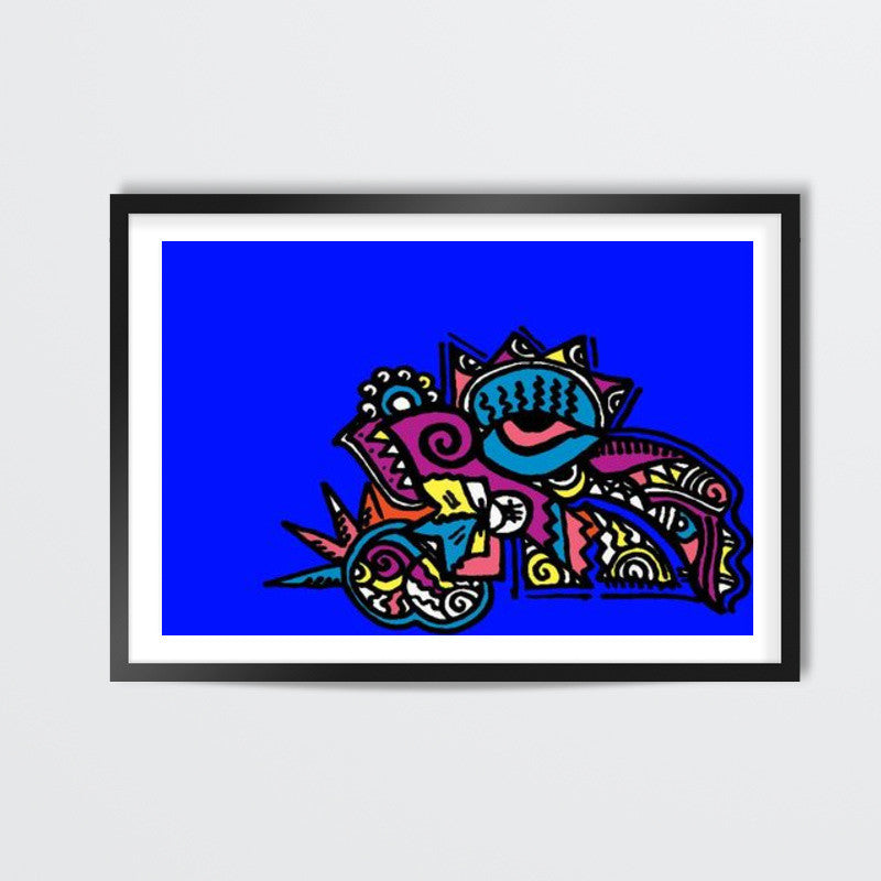 Abstract Zenscrawl Eye Wall Art | Meghnanimous