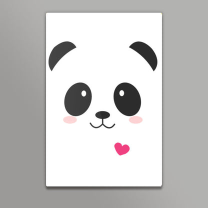 Cute Panda White Artwork