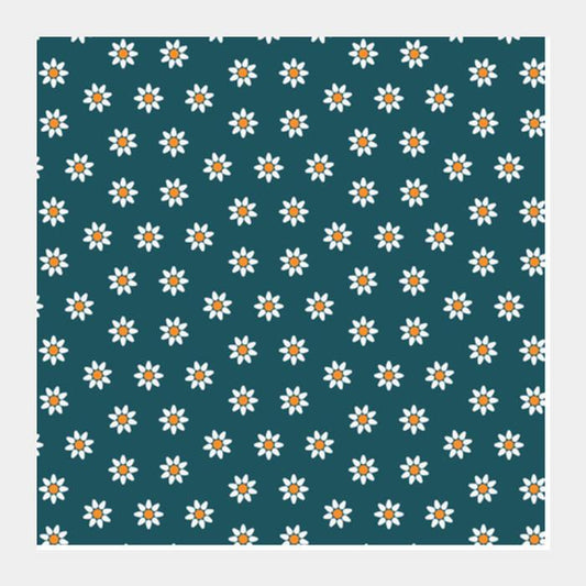 Blue And Yellow Floral Square Art Prints PosterGully Specials