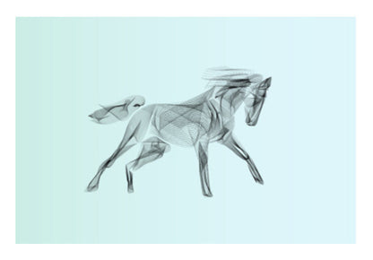 Stallion Line Art Wall Art