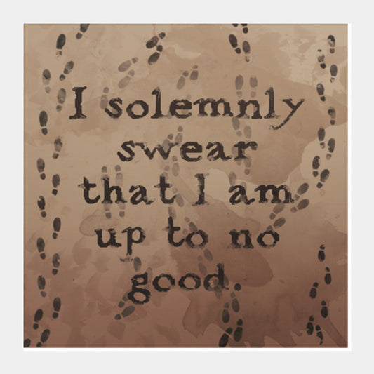 Harry Potter Quote-The Marauder's Map Square Art Prints PosterGully Specials