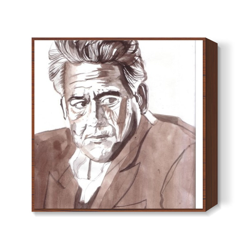 Om Puri was a versatile actor Square Art Prints