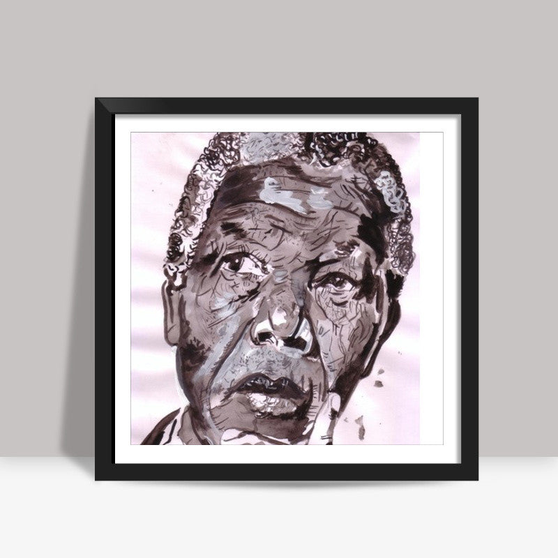 Equality was the only colour that Nelson Mandela could see Square Art Prints